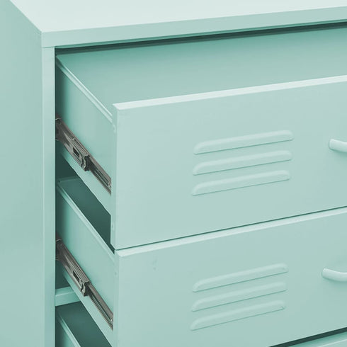 Lady Jillian -  Chest of Drawers Mint 80x35x101,5 cm Steel
